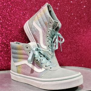Vans Kids Glitter Rainbow High-Top Sneakers